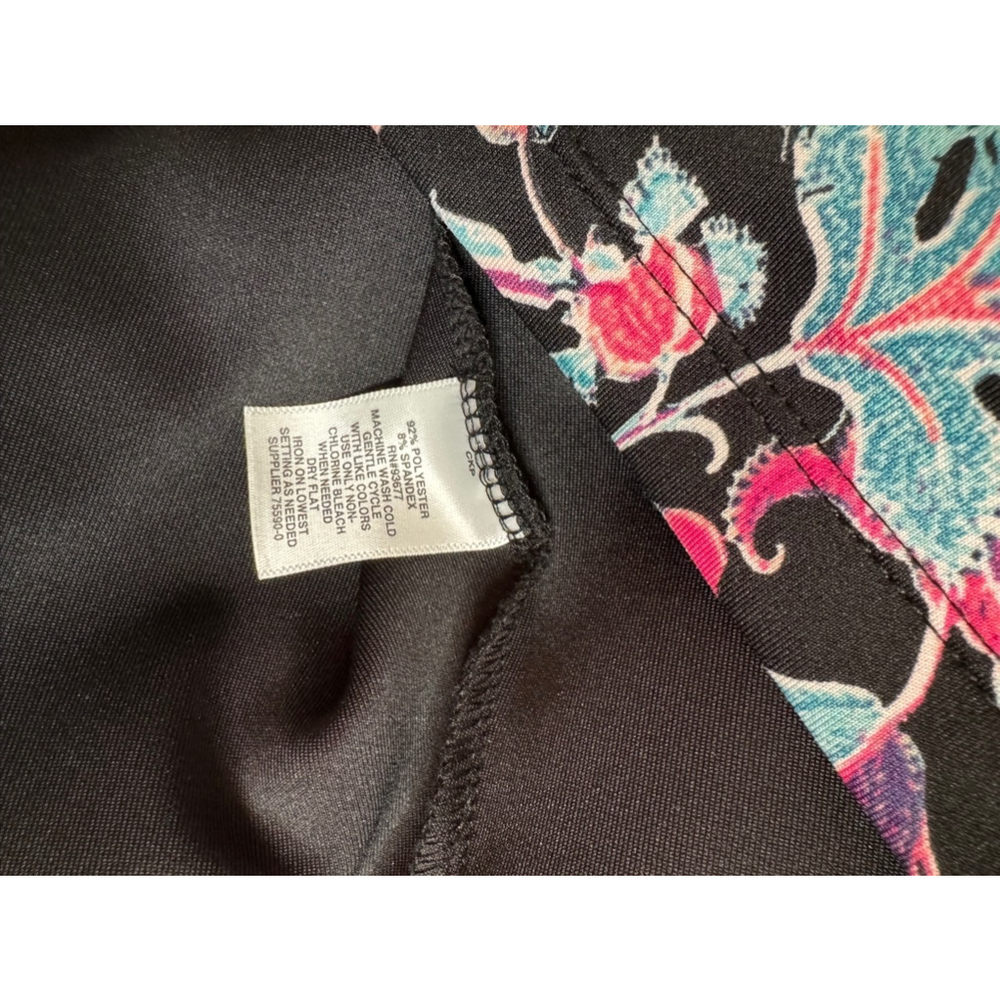 Women's Boutique 9 Dress 1X Black‎ Floral - Picture 5 of 5